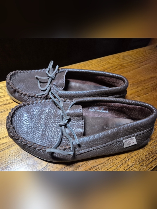 Laurentian Chief Other - Laurentian Chief Men's Brown Leather Moccasin Loafers